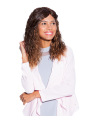Heat resistant fiber wigs Heat resistant fiber wigs Synthetic wig Modern Crimp F...
