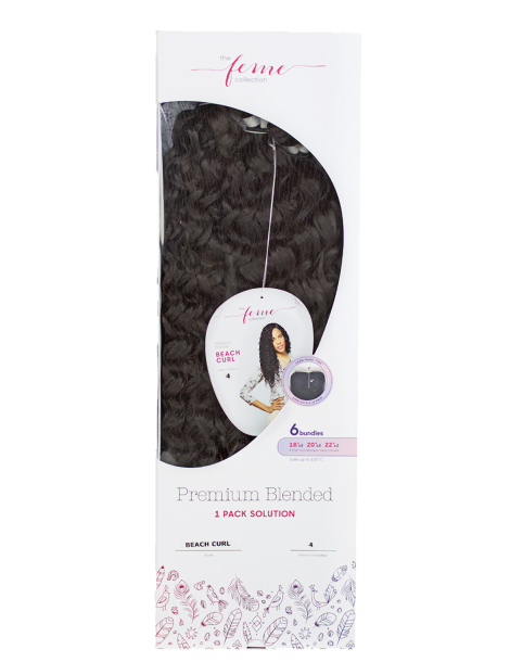 Weben mit halbnatürlichem Verschluss Weben mit halbnatürlichem Verschluss Pack Weben & halbnatürlicher Verschluss Beach Curl Fem