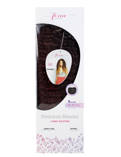 Weben mit halbnatürlichem Verschluss Weben mit halbnatürlichem Verschluss Weben & halbnatürlicher Verschluss Packung Kinky Curl 