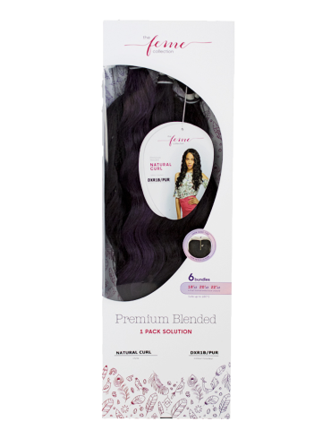 Tejido con cierre seminatural Tejido con cierre seminatural Tejido y cierre seminatural pack Natural Curl Feme P...