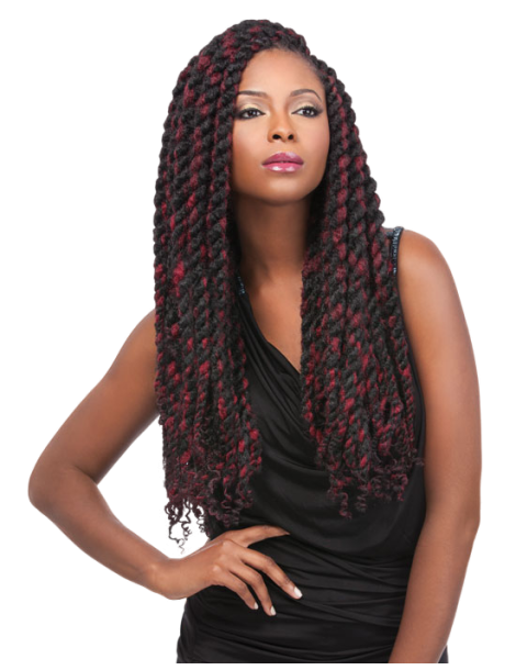 Trenza Sintética Crochet Mechas Trenza Sintética Crochet Mechas Trenza Vainilla Super Reggae 36...