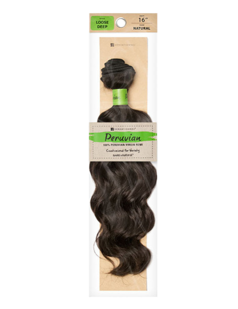 Peruanische Haarweberei Peruanische Haarweberei Peruanische Weberei 100% menschliches Haar Remi Jungfrau Loose Deep sensationell