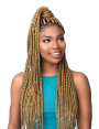 Mèches pour tresses synthétiques Mèches pour tresses synthétiques mèches pour tresses pointes effilées 3X RUWA PRE STRETCHED ...
