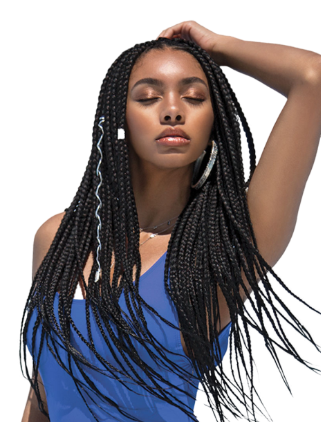 Mèches pour tresses synthétiques Mèches pour tresses synthétiques mèches pour tresses pointes effilées 3X RUWA PRE STRETCHED ...