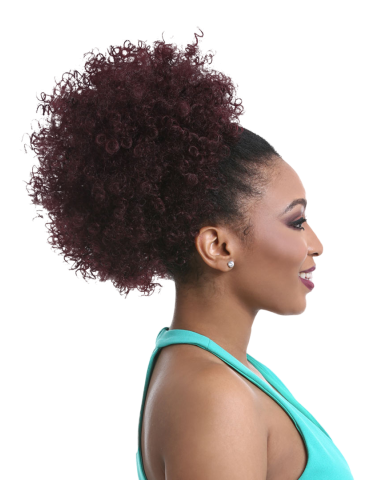 Synthetic hair hairpieces hi-heat Synthetic hairpieces hi-heat ponytail frizzy 10 "inches...