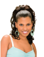 Postiches synthetic hair hi-heat Postiches synthetic hair hi-heat ponytail curly hairpiece mid-length S...