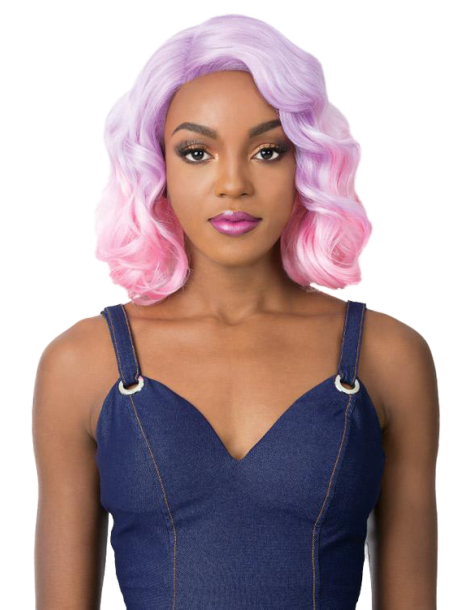 Heat resistant fiber wigs Heat resistant fiber wigs lace front short square wig wav...