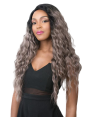 Perücken aus hitzebeständigen Fasern Perücken aus hitzebeständigen Fasern Perücke Lace lange Stirn gewellt s...