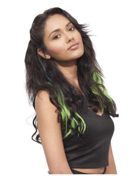 Haarverlängerung mit Clip Haarverlängerung mit Clip Haarverlängerung mit Clip farbig und gewellt body wave APPLE MARTINI 2 spot.