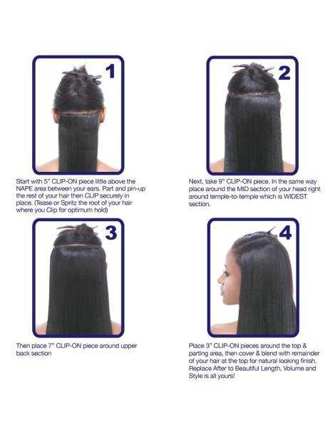 Synthetische Haarverlängerung mit Clip Synthetische Haarverlängerung mit Clip Haarverlängerung mit Clip Wellen Body...