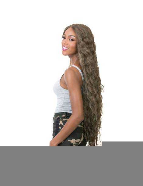 Perücken aus hitzebeständigen Fasern Perücken aus hitzebeständigen Fasern Lace Front Perücke extra lang on...