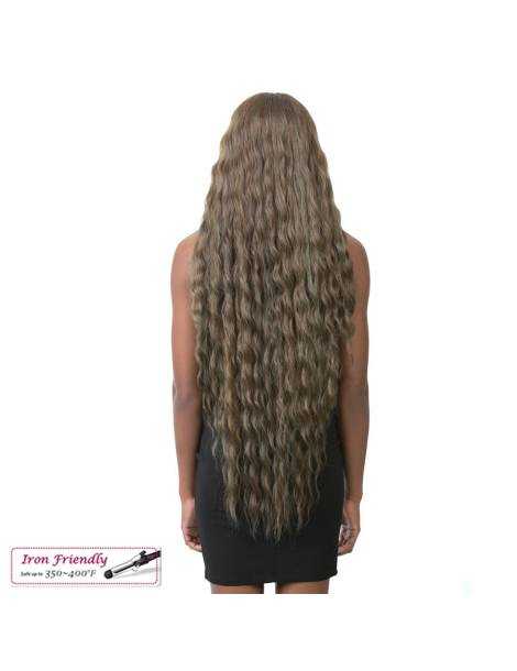 Perücken aus hitzebeständigen Fasern Perücken aus hitzebeständigen Fasern Lace Front Perücke extra lang on...