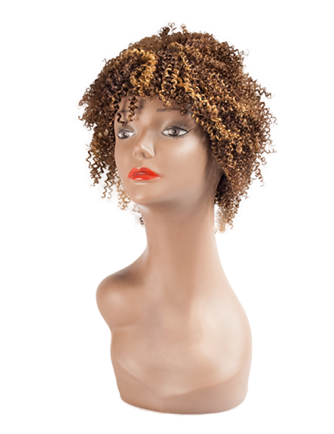 Perücken aus 100% Echthaar Perücken aus 100% Echthaar Lockenperücke 100% Echthaar Afro Curl it's a cap we...
