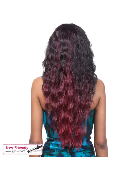 Demi perruque Fibre 100% Premium Demi perruque Fibre 100% Premium Demi tête perruque longue ondulé Runaway it's a half wig I...