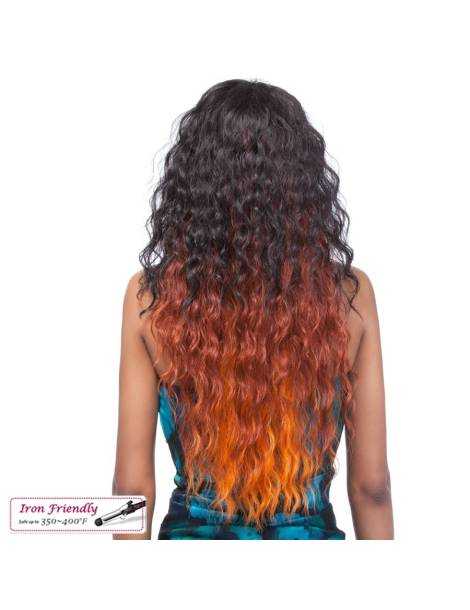 Demi perruque Fibre 100% Premium Demi perruque Fibre 100% Premium Demi tête perruque longue ondulé Runaway it's a half wig I...