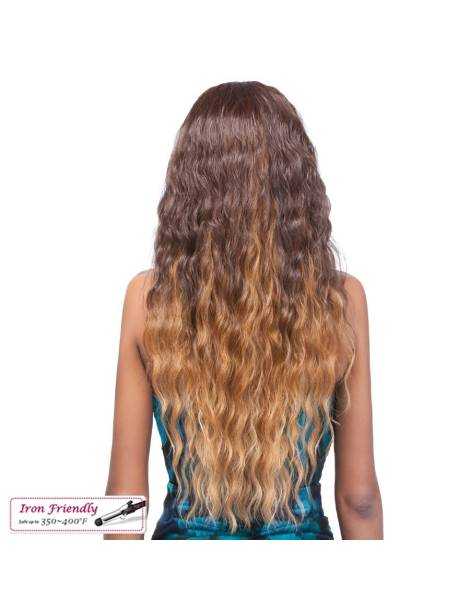 Demi perruque Fibre 100% Premium Demi perruque Fibre 100% Premium Demi tête perruque longue ondulé Runaway it's a half wig I...