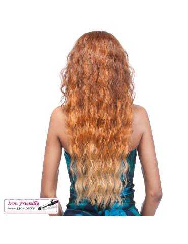 Half wig 100% Premium Fiber Half wig 100% Premium Fiber Half wig head long wavy Runaway it's a half wig I...
