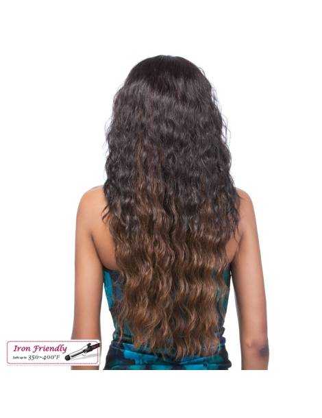Demi perruque Fibre 100% Premium Demi perruque Fibre 100% Premium Demi tête perruque longue ondulé Runaway it's a half wig I...