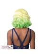 Heat resistant fiber wigs Heat resistant fiber wigs lace front short square wig wav...