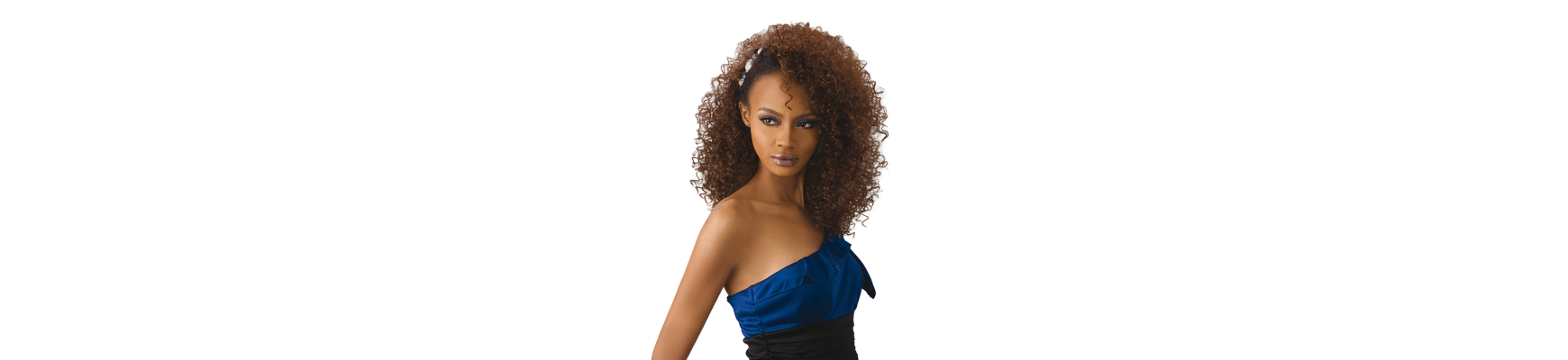 Demi perruque Fibre 100% Premium Demi perruque Fibre 100% Premium perruque demi-tête en fibres synthétiques frisées Evony qui...