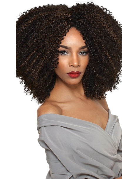 Weben mit synthetischen Fasern Weben mit synthetischen Fasern Weben krauser Afro 4a-Kinky Purple Pack big beautiful hair out...