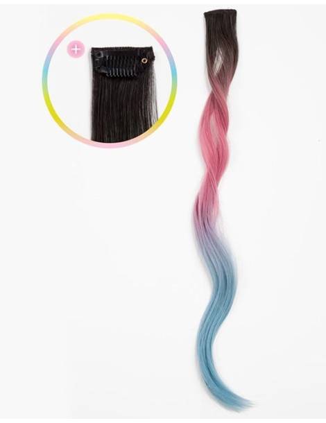 Haarverlängerung mit Clip Haarverlängerung mit Clip Haarverlängerung mit Clip farbige und wellenförmige body wave Cotton Candy-2