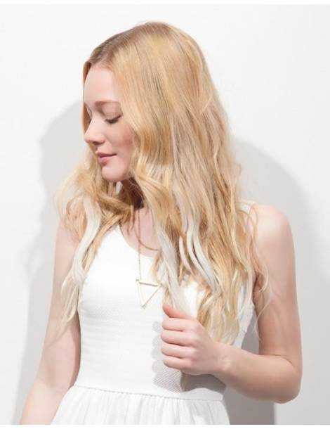 Haarverlängerung mit Clip Haarverlängerung mit Clip Haarverlängerung mit Clip bunte und wellenförmige body wave Pina Colada-8 sp