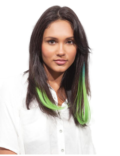 Clip in hair extensions Clip in hair extensions colored and smooth clip in extensions Curl tip APPLE MARTINI ...