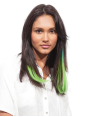 Clip in hair extensions Clip in hair extensions colored and smooth clip in extensions Curl tip APPLE MARTINI ...