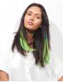 Clip in hair extensions Clip in hair extensions colored and smooth clip in extensions Curl tip APPLE MARTINI ...