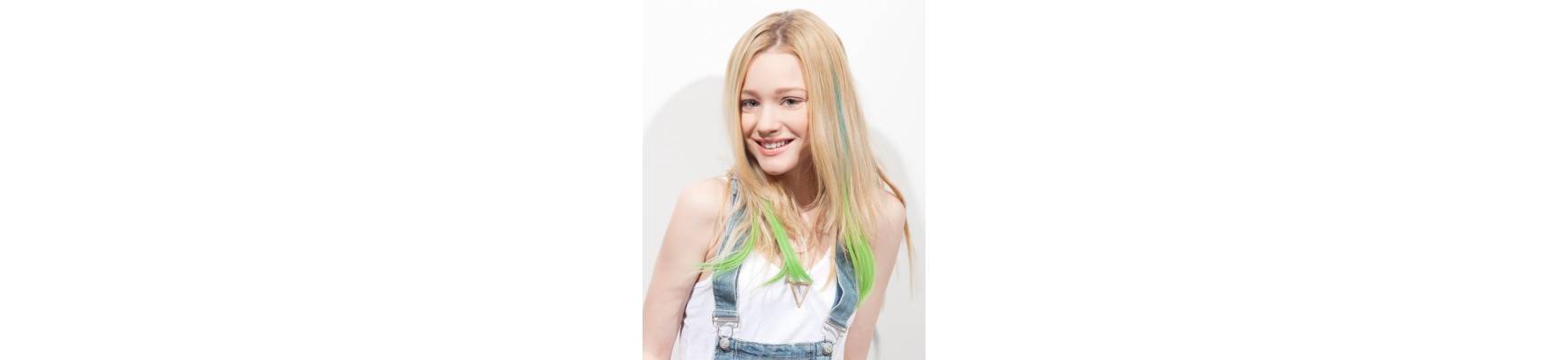 Clip-in hair extensions Clip-in hair extensions with colored and smooth J curl tip APPLE MARTINI-...