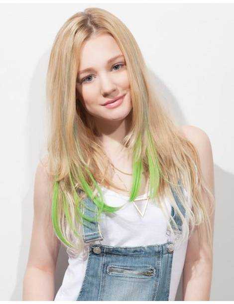 Haarverlängerungen mit Clip Haarverlängerungen mit Clip Haarverlängerungen mit Clip bunt und glatt Spitze in J curl APPLE MARTIN