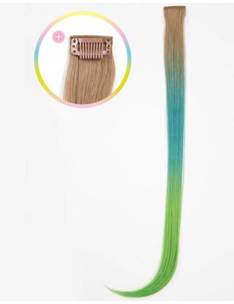 Clip-in hair extensions Clip-in hair extensions with colored and smooth J curl tip APPLE MARTINI-...