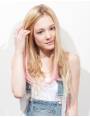 Clip in hair extensions Clip in hair extensions colored and smooth curl tip BABE PINK-8 sp...