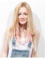 Extensions de cheveux a clip Extensions de cheveux a clip extensions a clips colores et lisse pointe en j curl BABE PINK-8 sp...