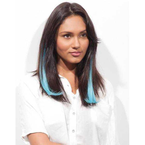 Clip in hair extensions Clip in hair extensions colored and smooth curl extensions BLUE HAWAII-2 ... Clip in hair extensions Clip in hair extensions colored and smooth curl extensions BLUE HAWAII-2 ...