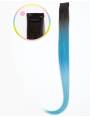 Extensions de cheveux a clip Extensions de cheveux a clip extensions a clips colores et lisse pointe en j Curl BLUE HAWAII-2 ...