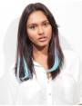 Haarverlängerungen mit Clip Haarverlängerungen mit Clip Haarverlängerungen mit Clip bunte glatte Spitze in J curl Cotton Candy-2