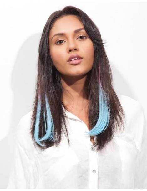 Haarverlängerungen mit Clip Haarverlängerungen mit Clip Haarverlängerungen mit Clip bunte glatte Spitze in J curl Cotton Candy-2