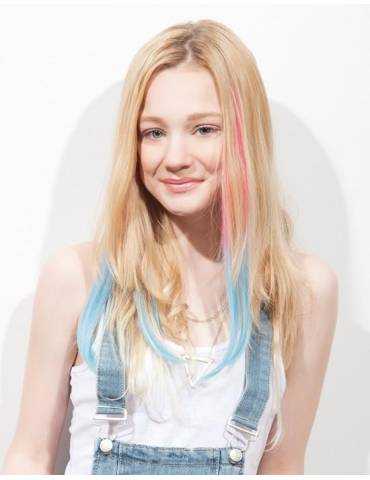 Extensions de cheveux a clip Extensions de cheveux a clip extensions a clips colores lisse pointe en j curl Cotton Candy-8 sp...
