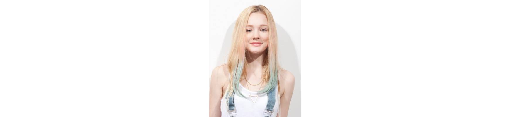 Clip in hair extensions Clip in hair extensions smooth colored j curl Honey drew-8 spot...