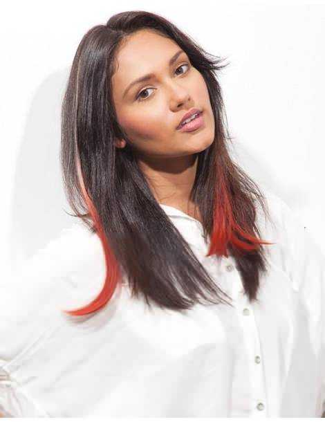 Extensions de cheveux a clip Extensions de cheveux a clip extensions a clips colores lisse pointe en j curl Kiss of Fire-2 sp...