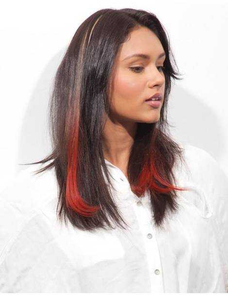 Extensions de cheveux a clip Extensions de cheveux a clip extensions a clips colores lisse pointe en j curl Kiss of Fire-2 sp...