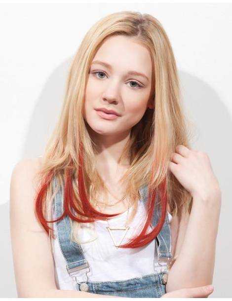 Extensions de cheveux a clip Extensions de cheveux a clip extensions a clips colores lisse pointe en j curl Kiss of Fire-8 sp...