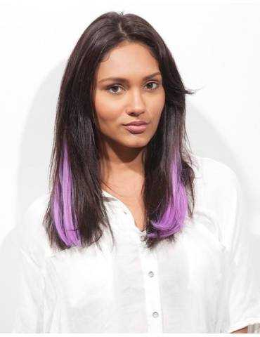 Haarverlängerungen mit Clip Haarverlängerungen mit Clip Haarverlängerungen mit Clips bunten glatten j-Spitze Love Potion-2 spotl