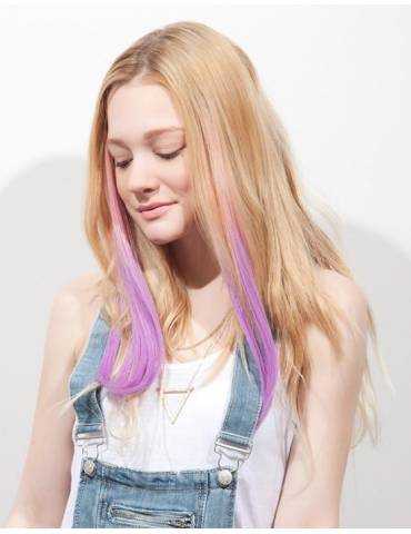 Haarverlängerungen mit Clip Haarverlängerungen mit Clip Haarverlängerungen mit Clip bunte glatte Spitze in J curl Love Potion-8 