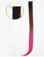 Extensions de cheveux a clip Extensions de cheveux a clip extensions a clips colores lisse pointe en j curl Pink Berry-2 spot...