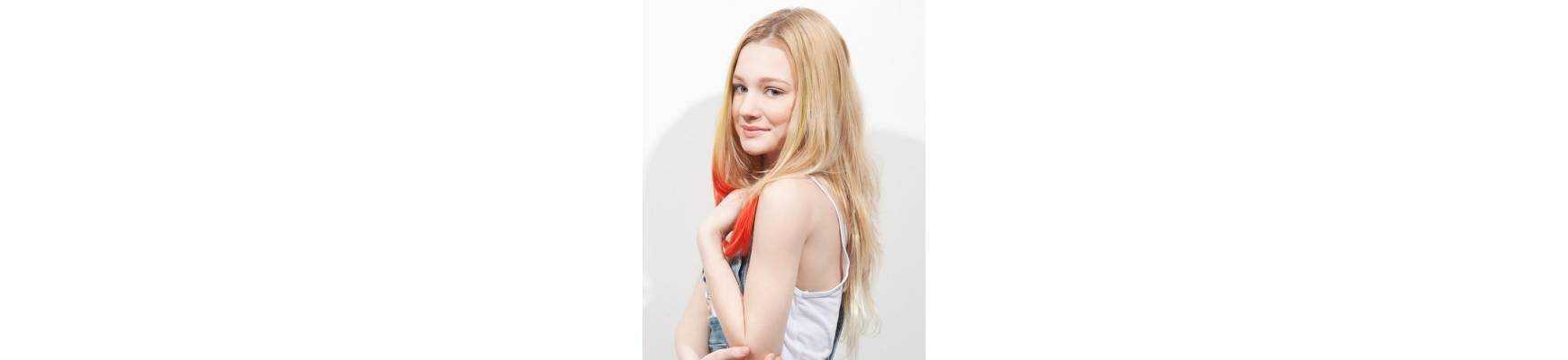 Extensions de cheveux a clip Extensions de cheveux a clip extensions a clips colores lisse pointe j curl Summer-8 Sunset spot...