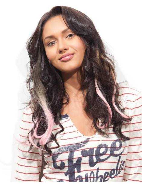 Extensiones de clip Extensiones de clip rizo romance rizo BABE PINK-2 destacan la fe...