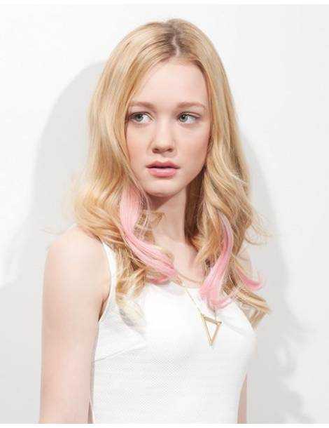 Clip-in hair extensions Clip-in hair extensions curl romance curl BABE PINK-8 spotligh...